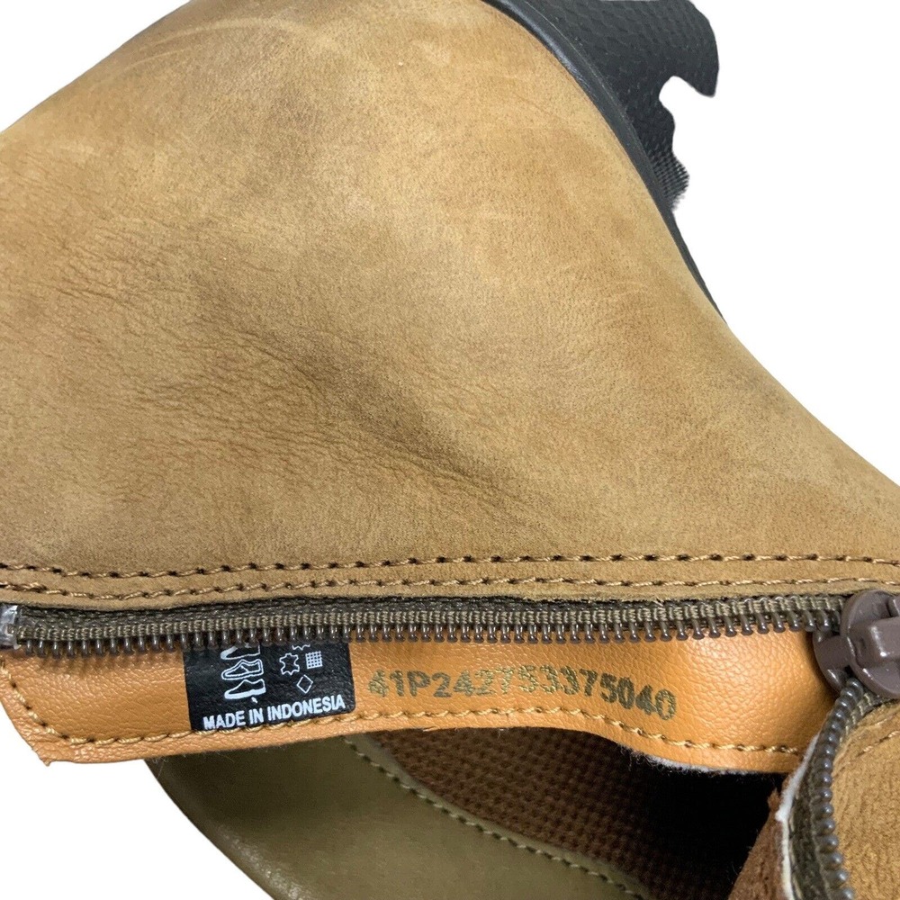 Ecco Womens Size EU 41 US 10 - 10.5 Brown Leather‎ Suede Ankle Boots Booties - Picture 12 of 12